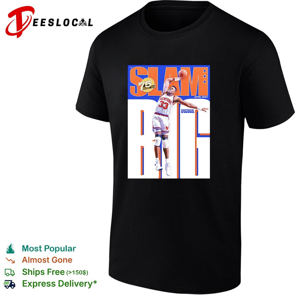 Patrick Ewing New York Knicks SLAM 75 Before 94 April 1990 shirt