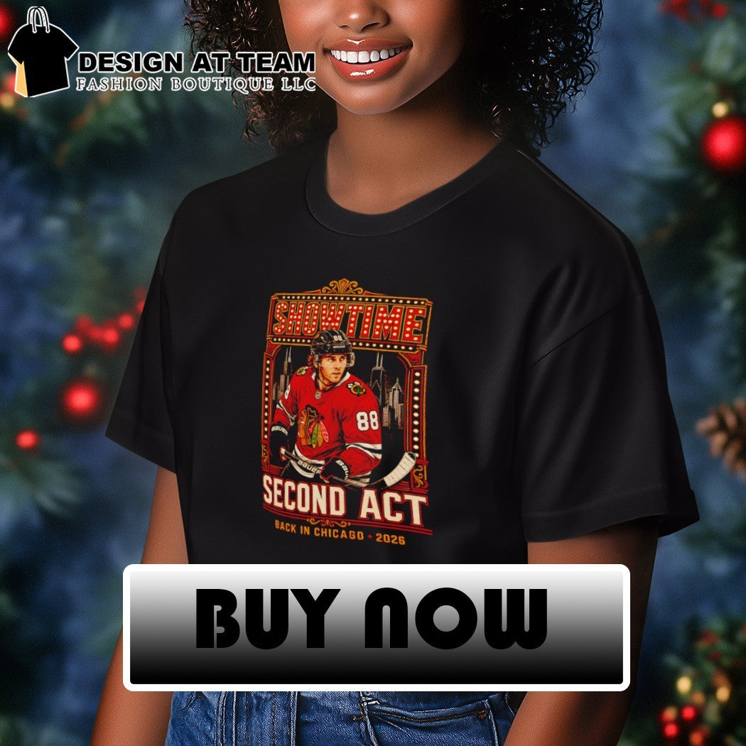 Patrick Kane Chicago Blackhawks Showtime Second Act Back in Chicago 2026 shirt