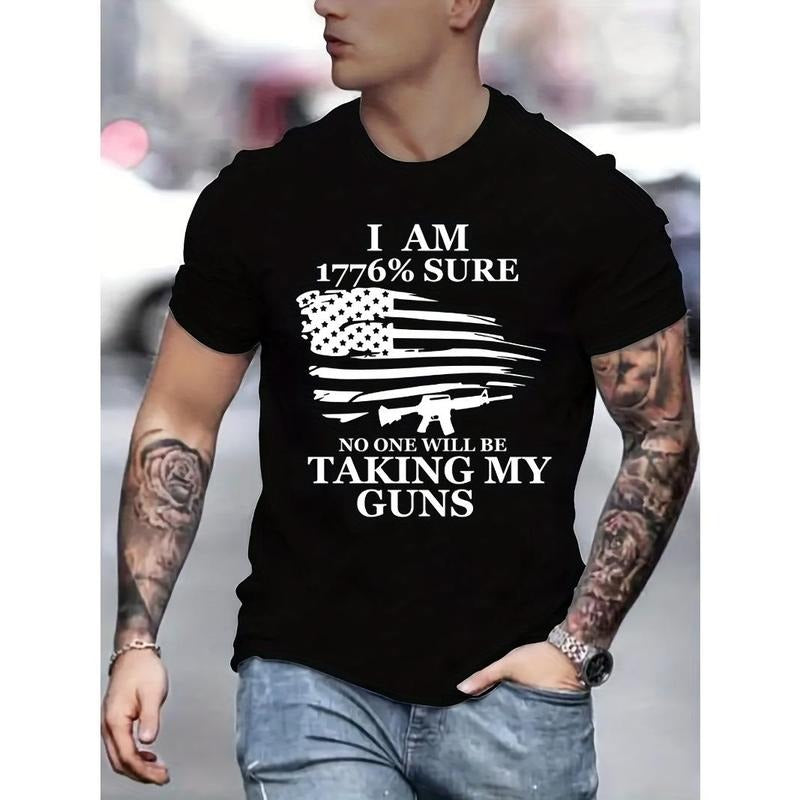 Patriotic 'No One Will Take My Guns' Men's T-Shirt