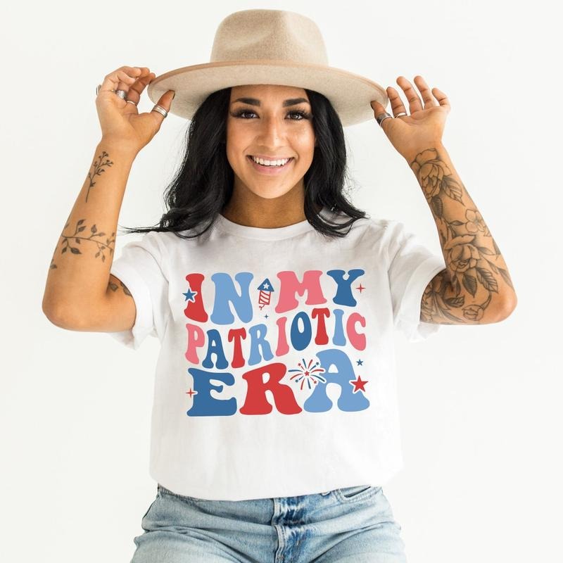 Patriotic Shirt In My Patriotic Era Shirt, 4th of July Shirt Hoodie, Sweatshirt | TeeBloomCo.com