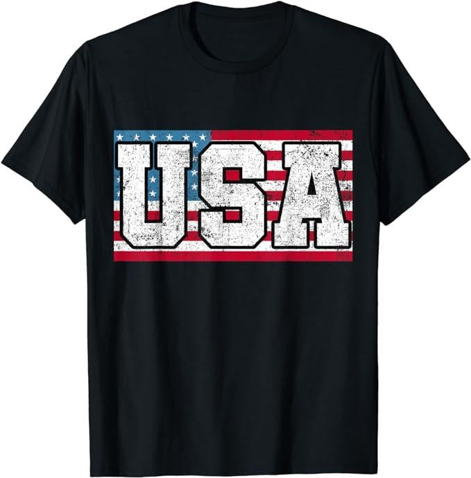 Patriotic Shirts For Men, American USA US Flag 4th of July T-Shirt Menswear Top Casual Cotton Fashion Basic Hoodie,...