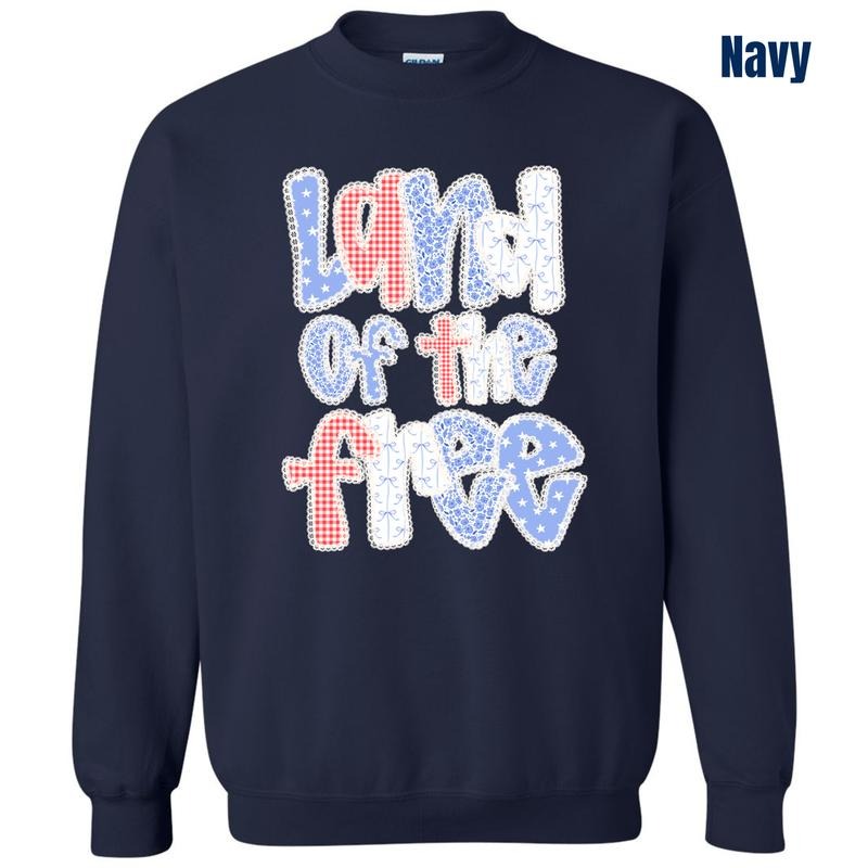 Pattern Land Of The Free Sweatshirt 'NLB' T-Shirts, Hoodie | TeeBloomCo.com