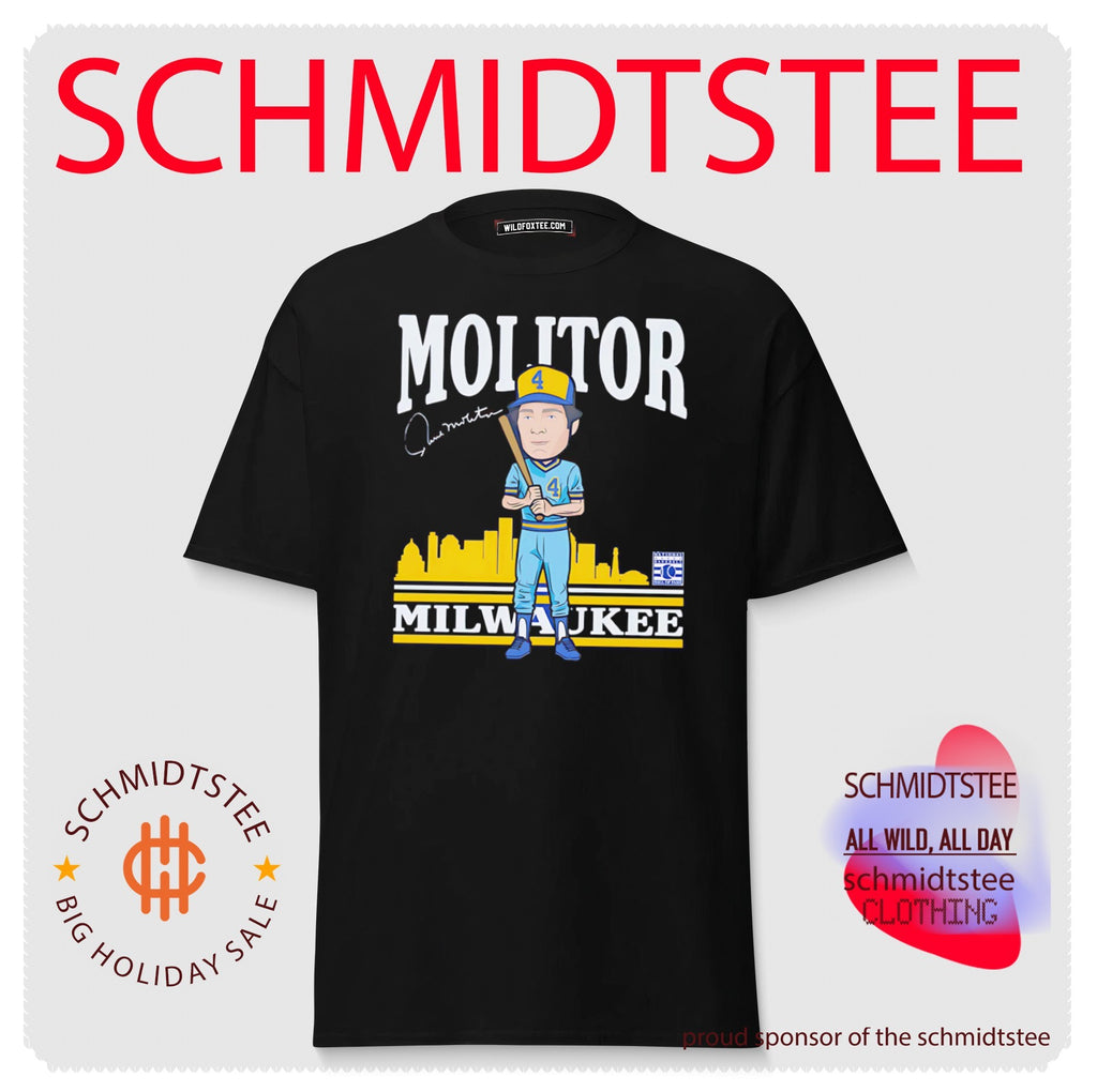 Paul Molitor Milwaukee Brewers Hall of Fame Caricature shirt