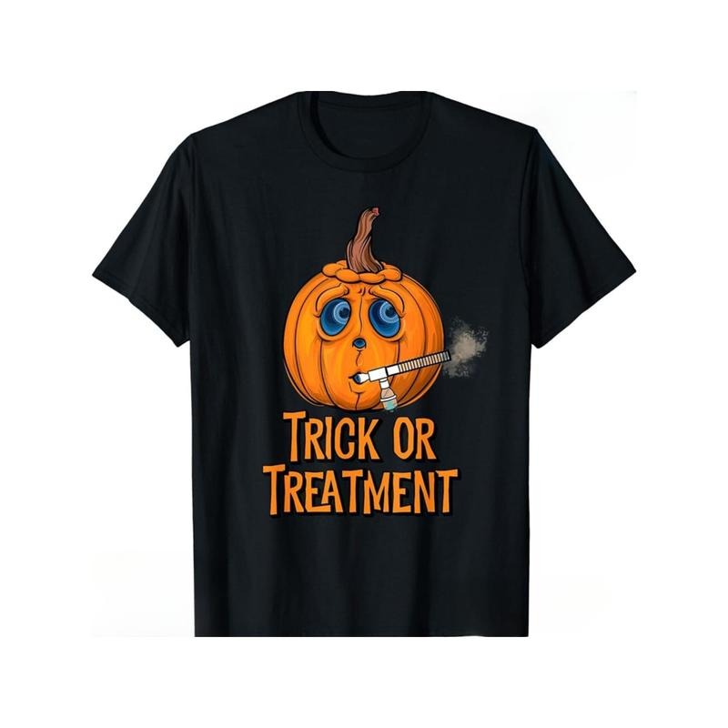 Payeah Men's Halloween T-shirt, Halloween trick or Treating, Fun Halloween Breath Therapist T-shirt, adult Made in USA...