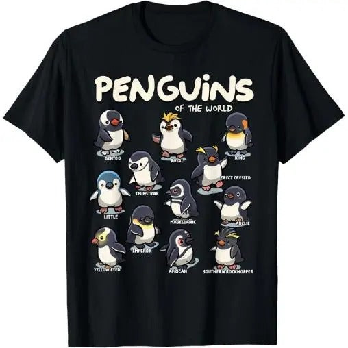 Penguin Penguins Animals of the World Penguin Lovers T-Shirt Made in USA Hoodie, Sweatshirt | TeeBloomCo.com