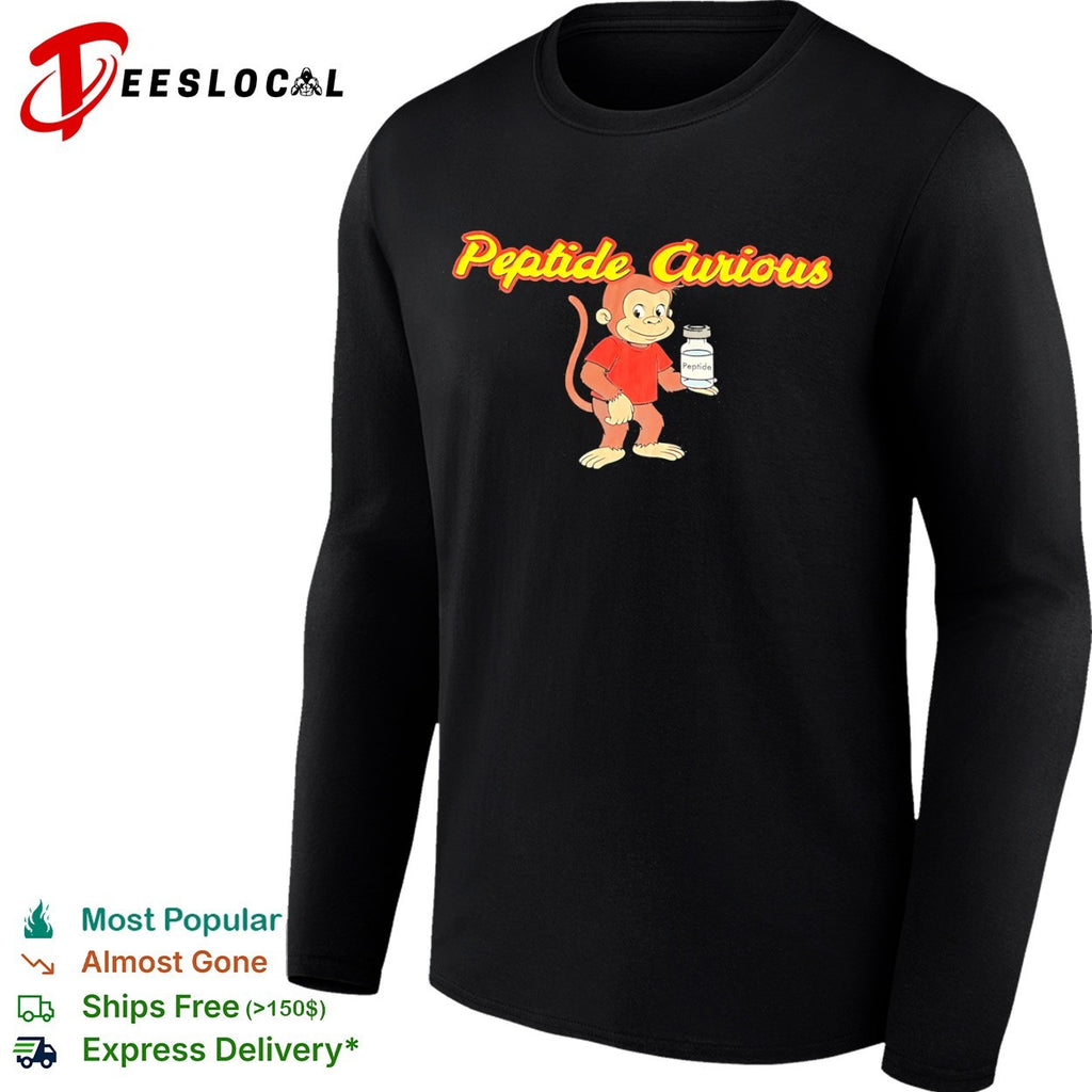 Peptide Curious George monkey shirt