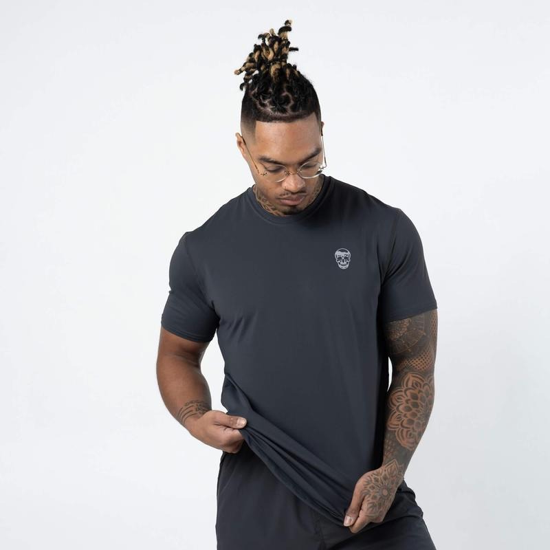 Performance Short Sleeve Shirt - Obsidian Fabric Menswear Top Outdoor Hoodie, Sweatshirt | TeeBloomCo.com
