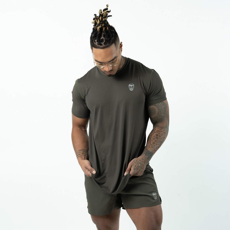 Performance Short Sleeve Shirt Menswear - OD Green Hoodie, Sweatshirt | TeeBloomCo.com