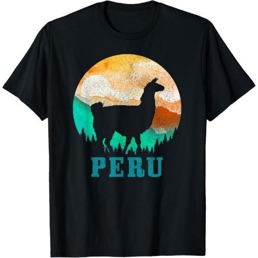 Peru Llama Alpaca Peruvian Roots Pride Vintage Peru T-Shirt Made in USA Hoodie, Sweatshirt | TeeBloomCo.com