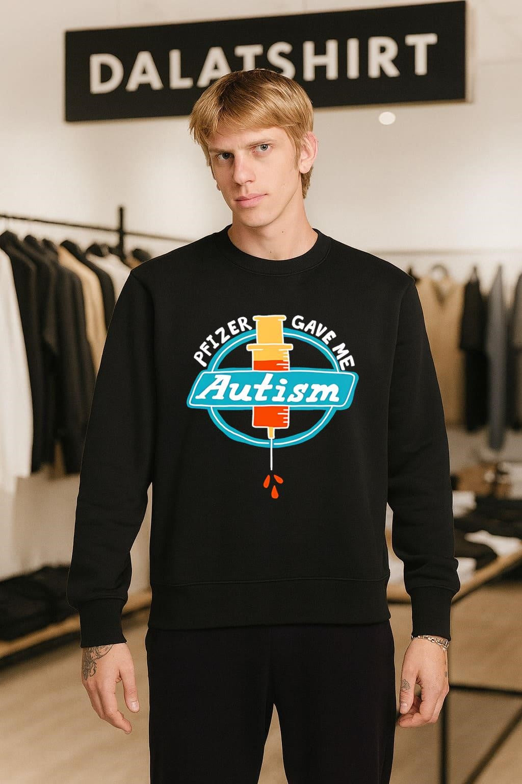Pfizer Gave Me Autism Syringe shirt