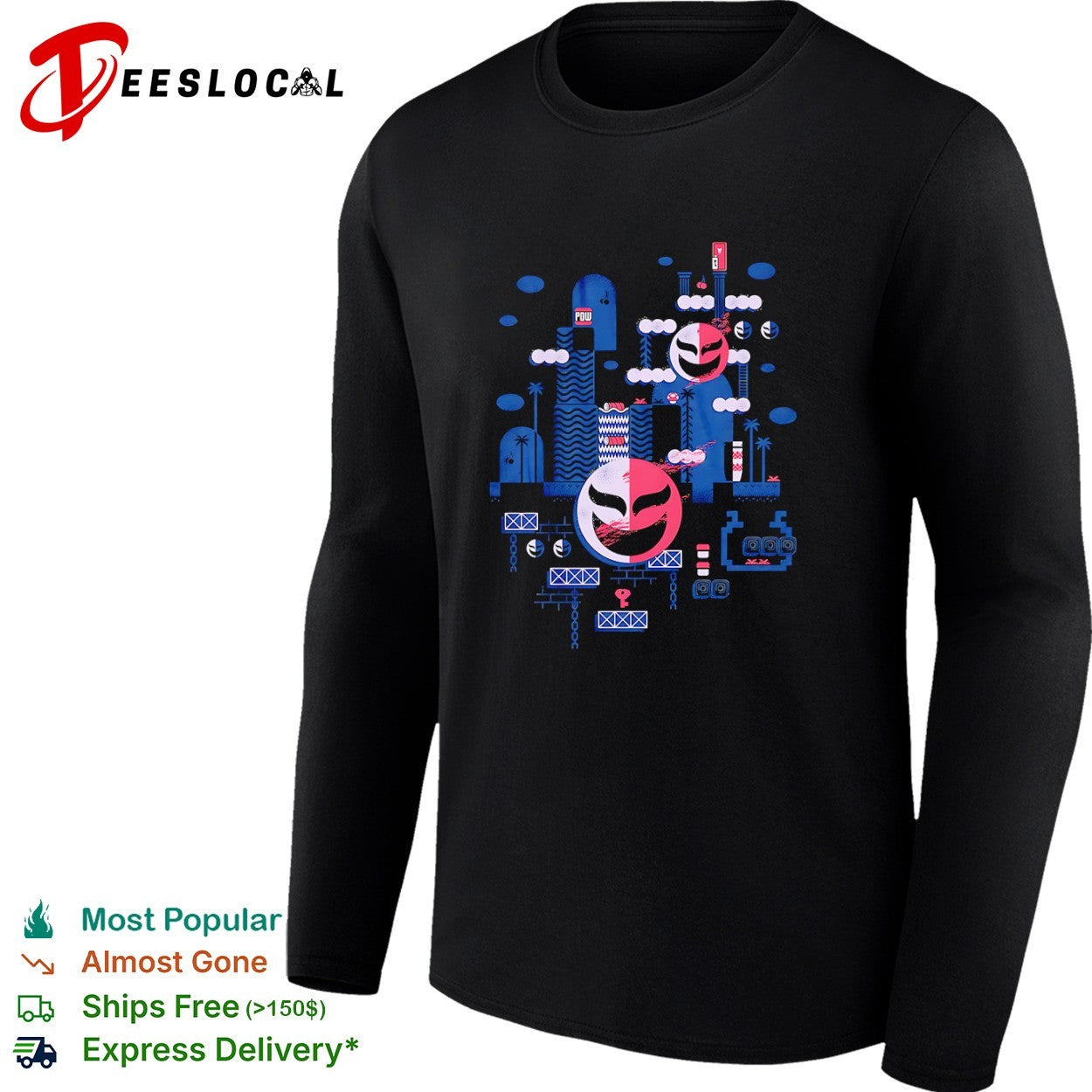 Phanto Mask Super Mario Bros Nintendo POW Nintendo Video Game Retro Arcade shirt