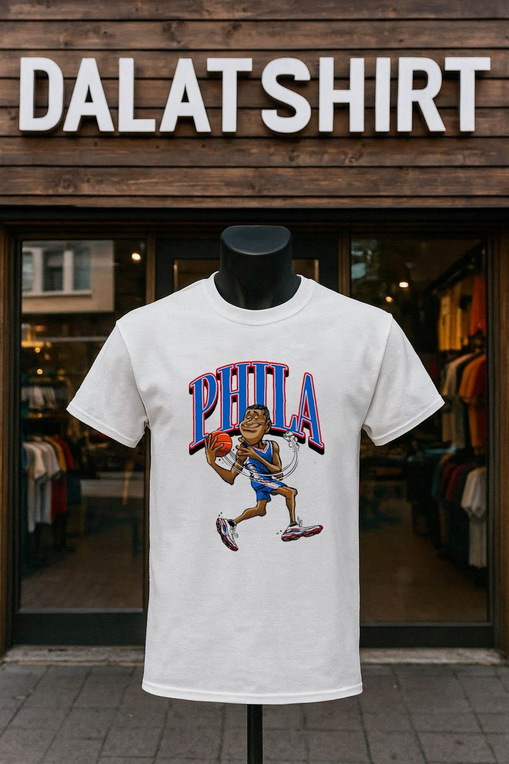 Phila Allen Iverson Philadelphia 76ers Basketball Cartoon Caricature shirt