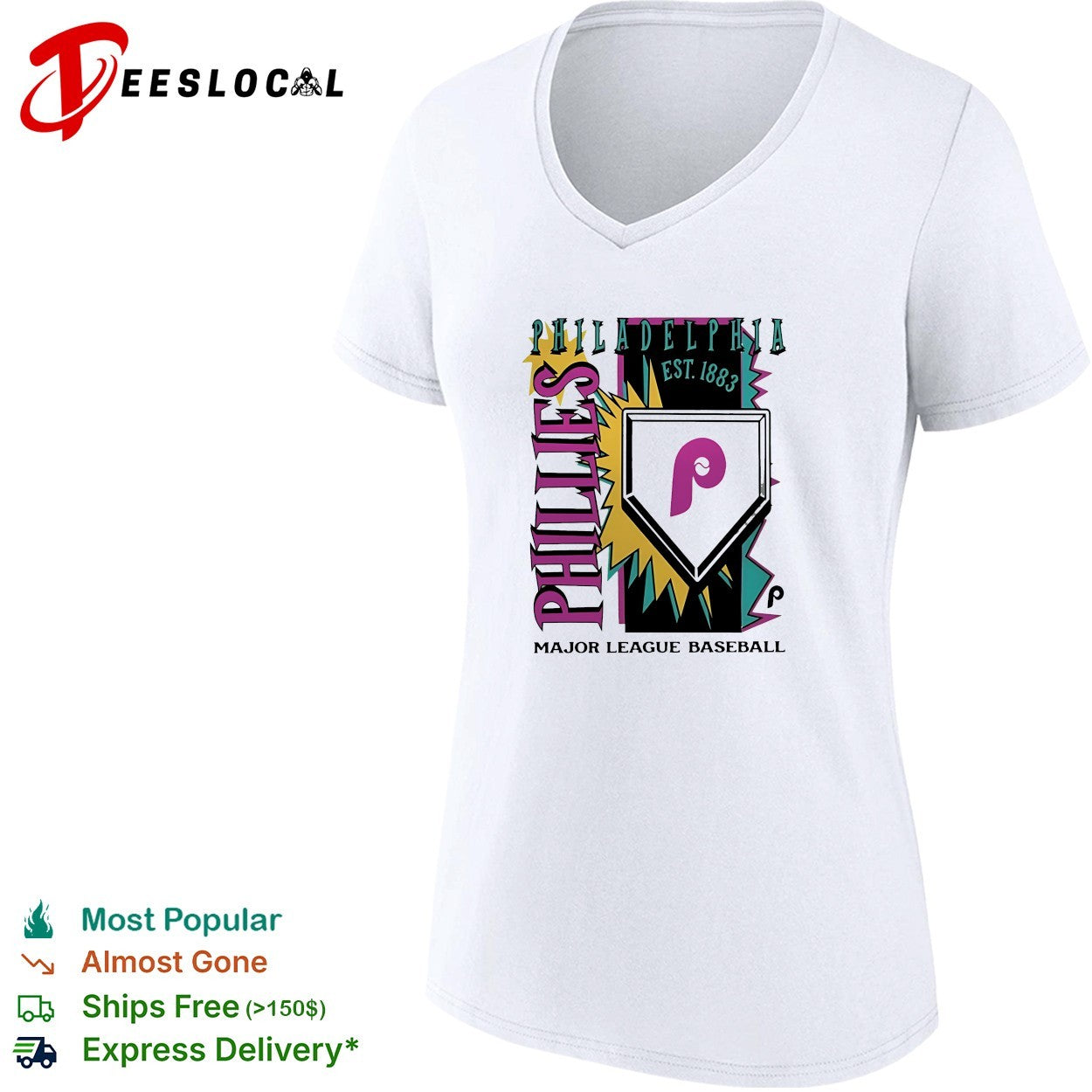 Philadelphia Phillies est 1883 major league baseball vintage shirt