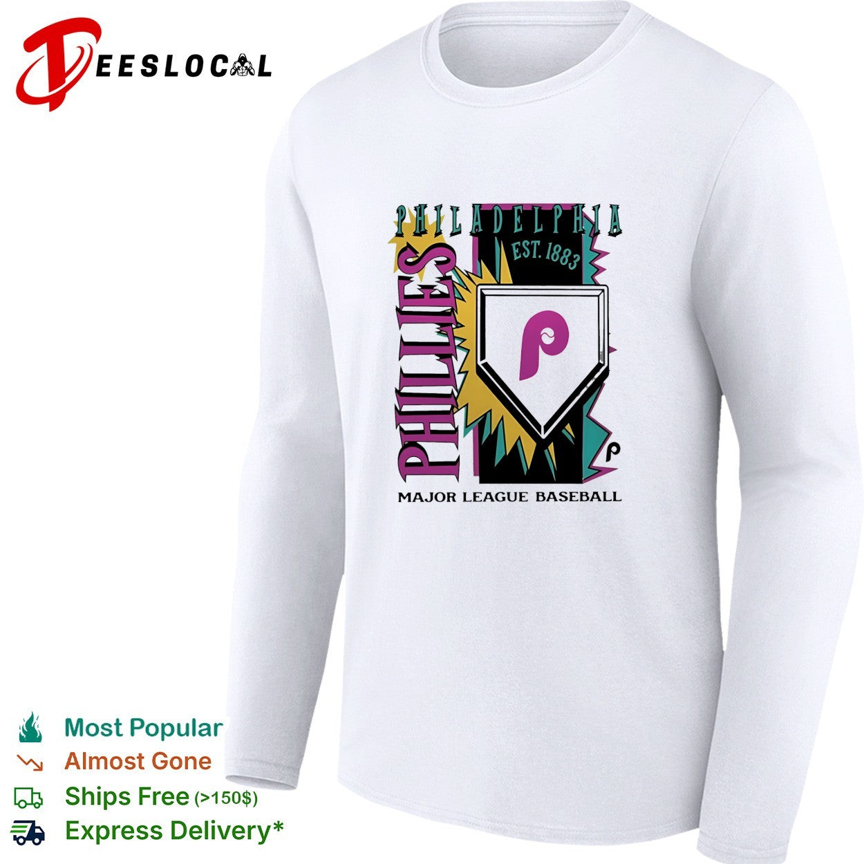 Philadelphia Phillies est 1883 major league baseball vintage shirt
