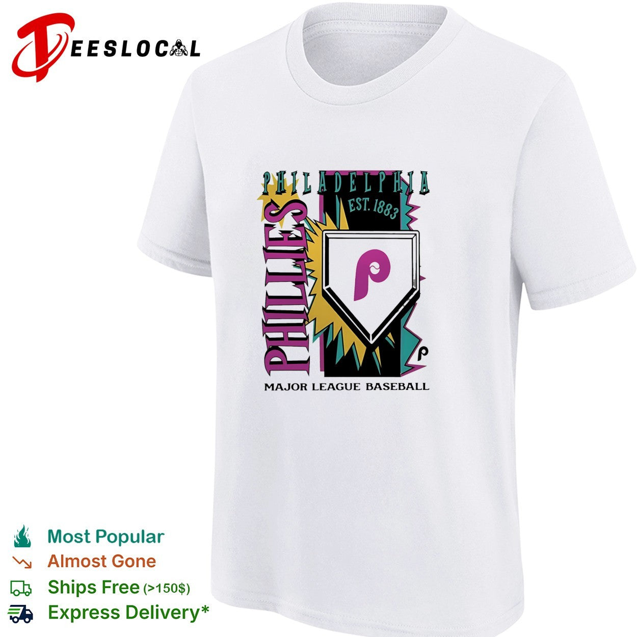 Philadelphia Phillies est 1883 major league baseball vintage shirt