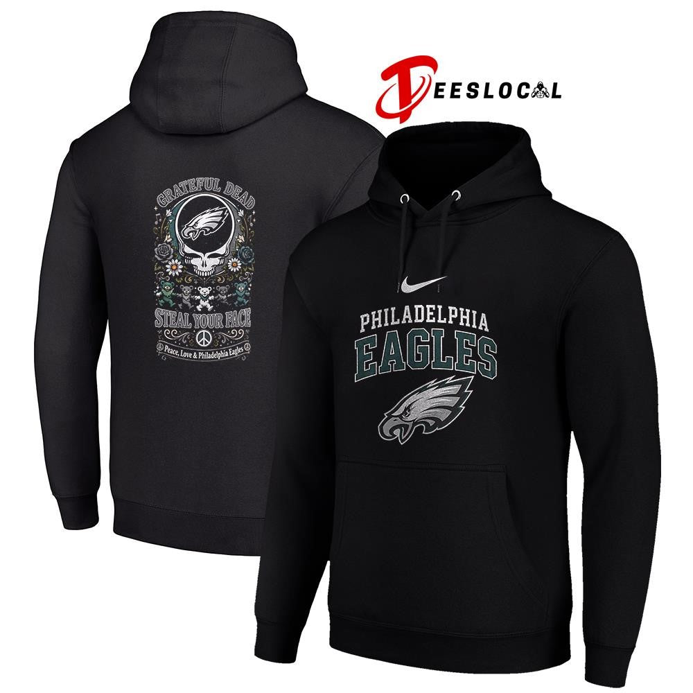PhiladelphiaEaglesxGratefulDeadstealyourfacepeacelovelogoshirt