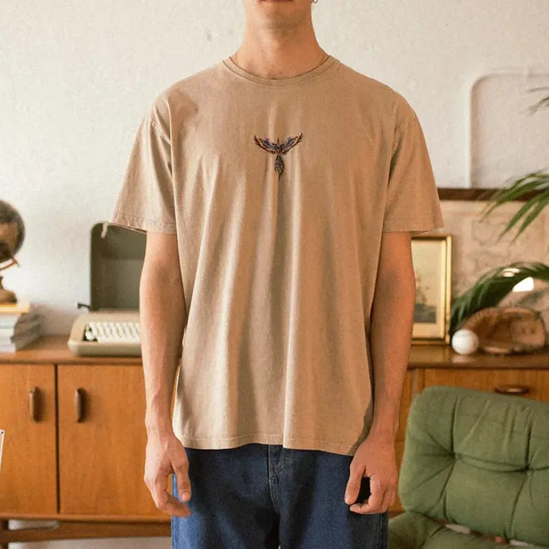 Phoenix Graphic Printed Mens Retro T-shirt , T-Shirt For Unisex , Gift For Men , Gift For Women Menswear Top Hoodie,...