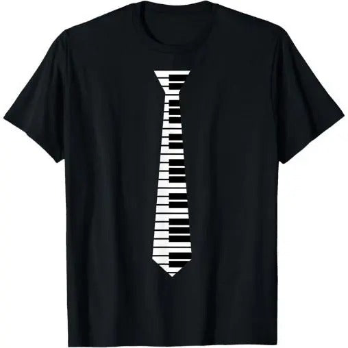 Piano Neck Tie Funny Humorous Keyboard Music Player Fun Gift T-Shirt Made in USA Hoodie, Sweatshirt | TeeBloomCo.com