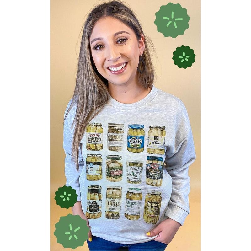 Pickle Obsessed Graphic Sweatshirt T-Shirts, Hoodie | TeeBloomCo.com