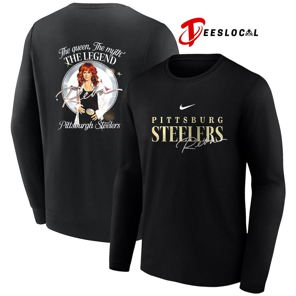 Pittsburgh Steelers x Reba McEntire the queen the myth the legend graphic shirt