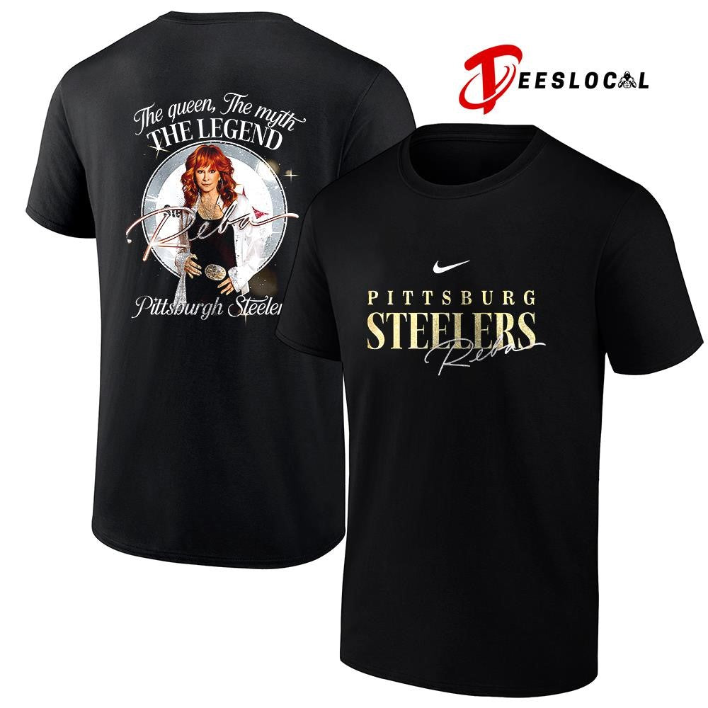 Pittsburgh Steelers x Reba McEntire the queen the myth the legend graphic shirt