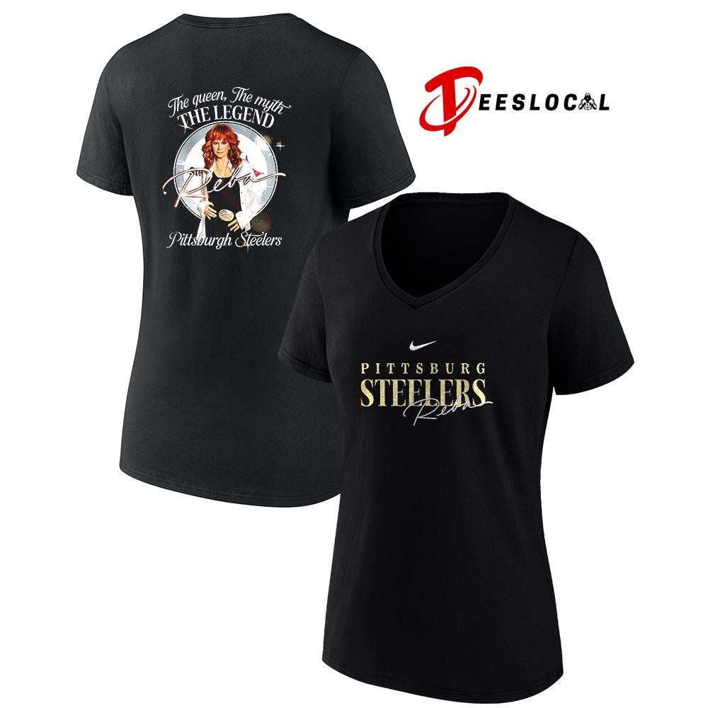 Pittsburgh Steelers x Reba McEntire the queen the myth the legend graphic shirt