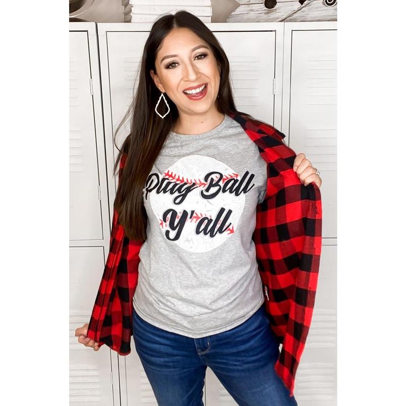 Play Ball Y'all Baseball T-Shirt Hoodie, Sweatshirt | TeeBloomCo.com