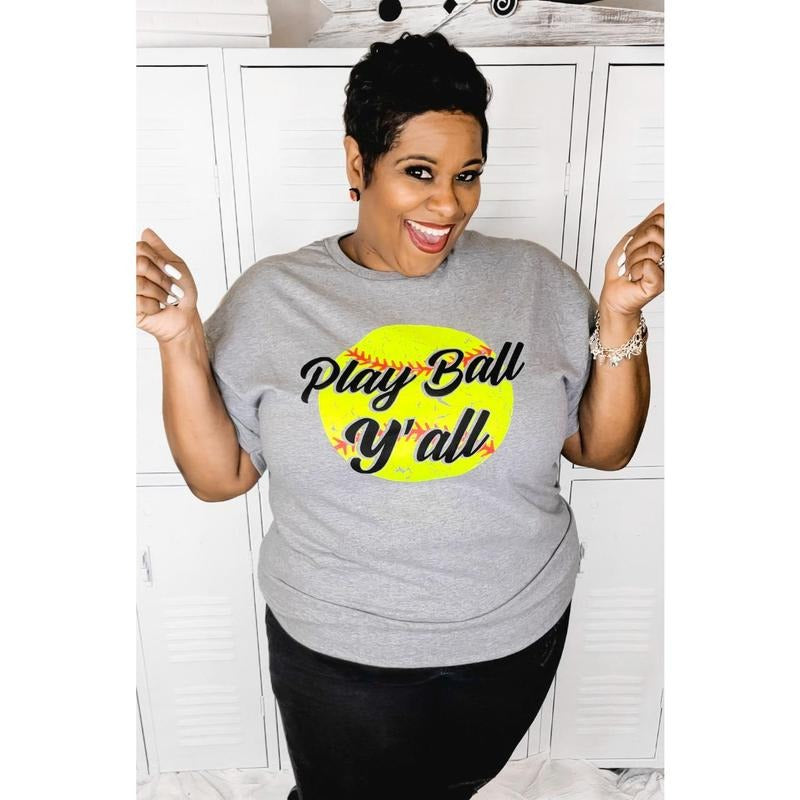 Play Ball Y'all Softball T-Shirt Hoodie, Sweatshirt | TeeBloomCo.com