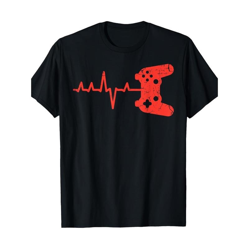 Player Heart Game Controller Video game 100% cotton T-shirt Made in USA Hoodie, Sweatshirt | TeeBloomCo.com