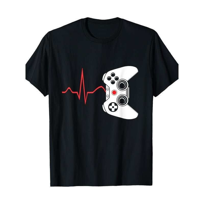 Player heartbeat video game 100% cotton T-shirt Made in USA Hoodie, Sweatshirt | TeeBloomCo.com