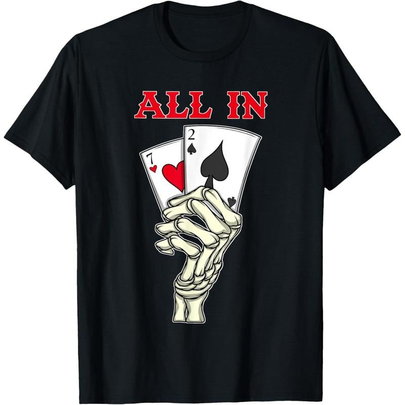 Poker Men 7 2 Skeleton Hand Texas Holdem Poker Player T-Shirt made in usa Hoodie, Sweatshirt | TeeBloomCo.com