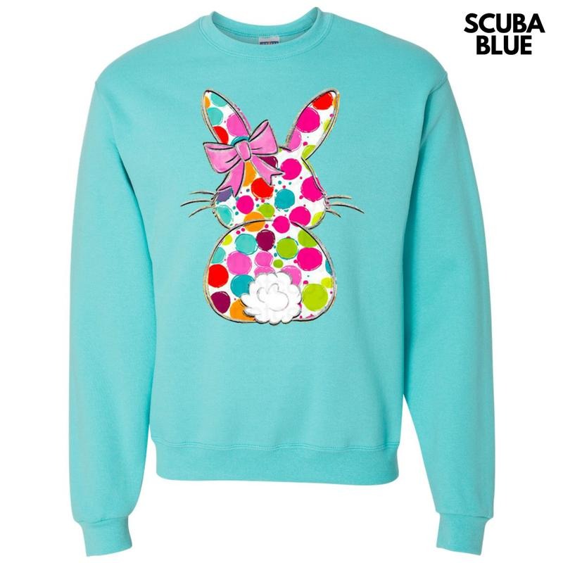 Polka Dot Bunny Sweatshirt T-Shirts, Hoodie | TeeBloomCo.com