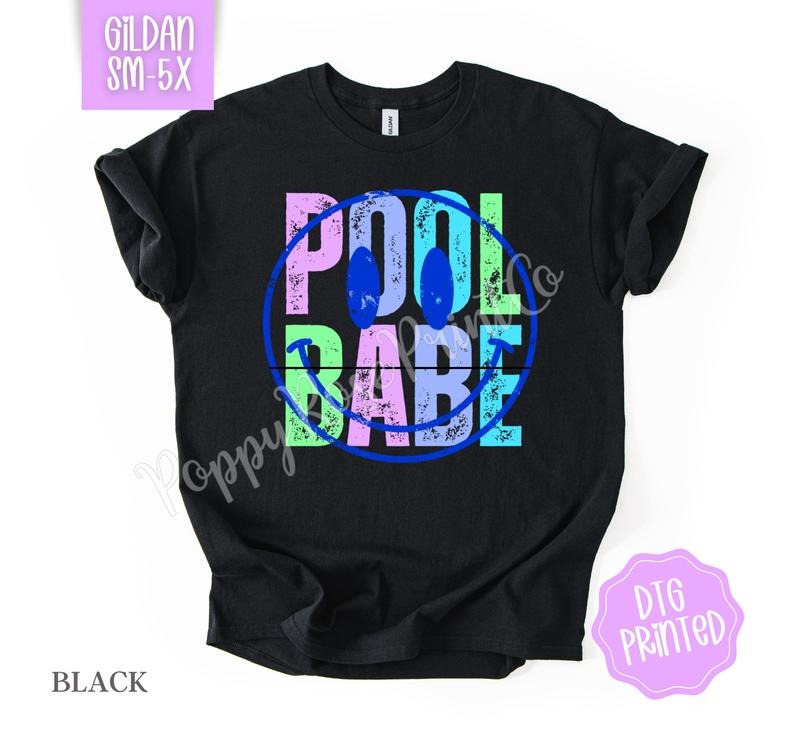 Pool Babe Gildan Tshirt , Summer Tee, Cute Women's Shirt, Gift For Her Hoodie, Sweatshirt | TeeBloomCo.com