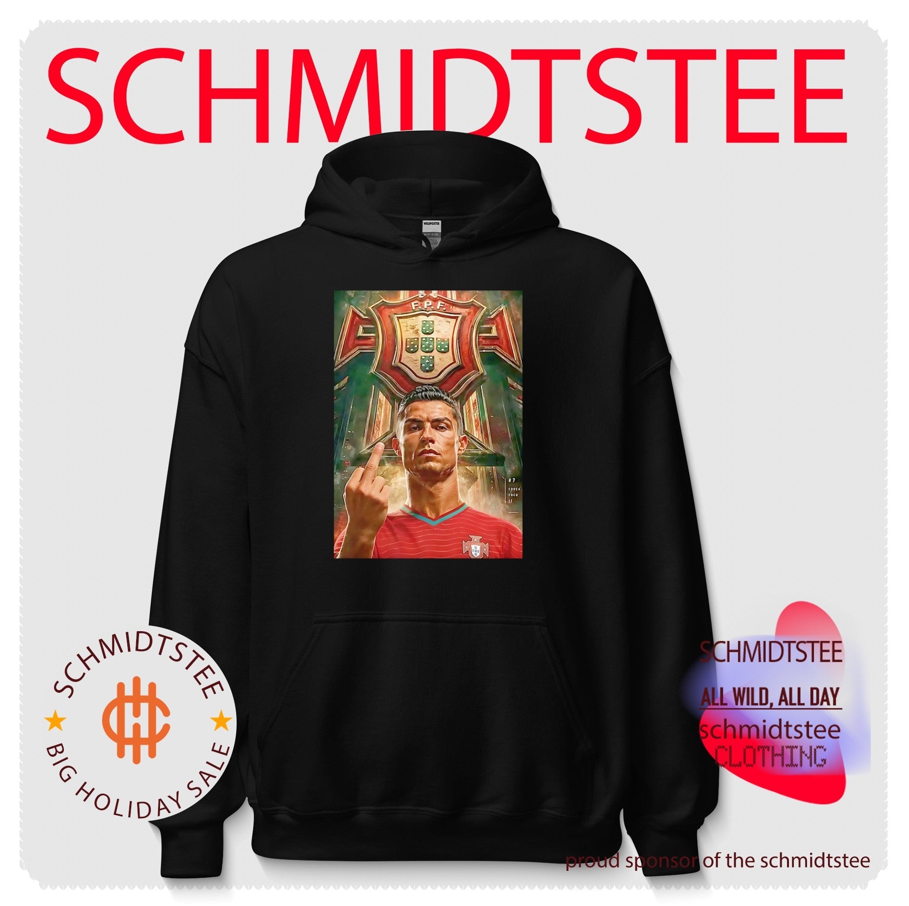 Portugal Cristiano Ronaldo CR7 middle finger shirt