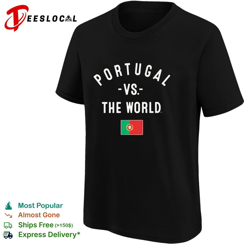 Portugal vs The World FIFA World Cup 2026 having flag shirt