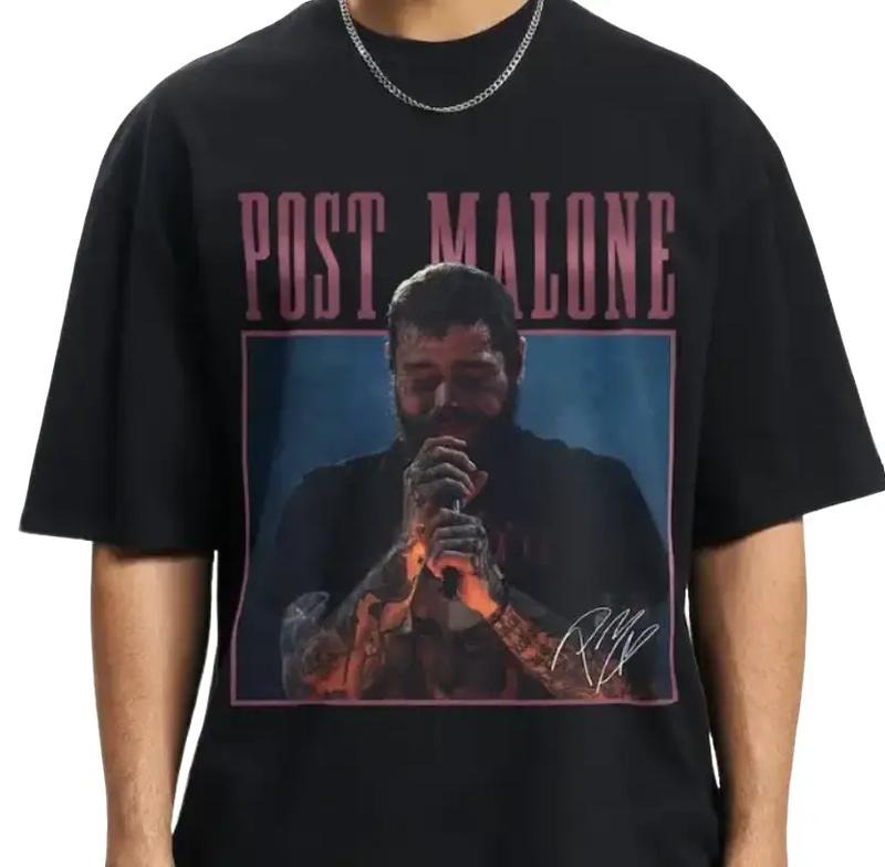 Post Malone Rap Tour Music Merch Tee Shirt Austin Album 90s Rapper Gift Concert Hoodie, Sweatshirt | TeeBloomCo.com