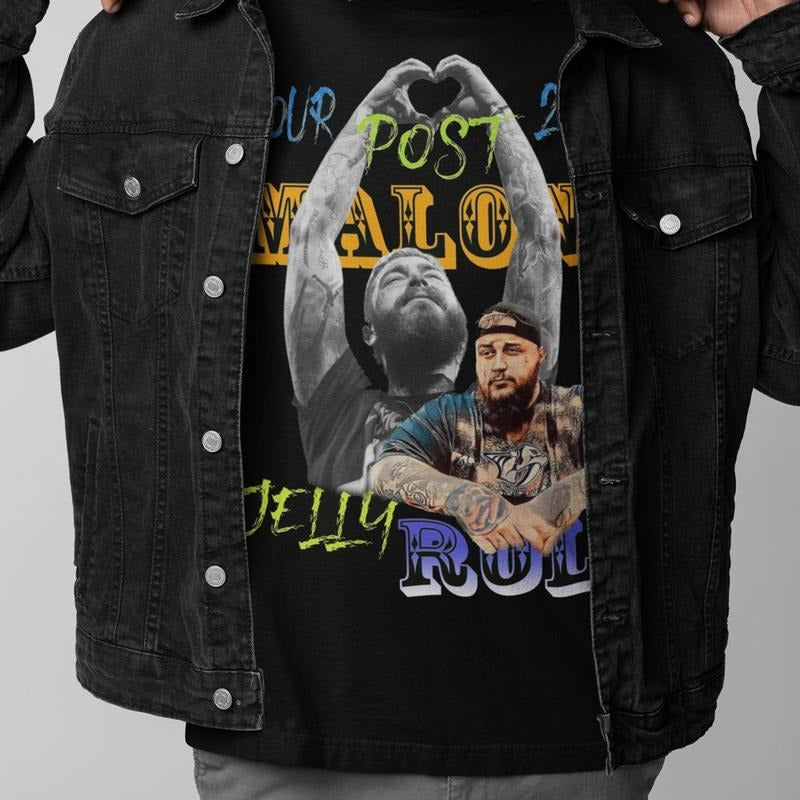 Post Rap 2025 Tour Shirt Jelly Edition Tee for Music Fans Hoodie, Sweatshirt | TeeBloomCo.com