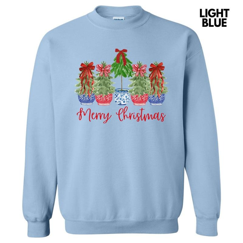 Potted Christmas Trees Sweatshirt 'NLB' T-Shirts, Hoodie | TeeBloomCo.com