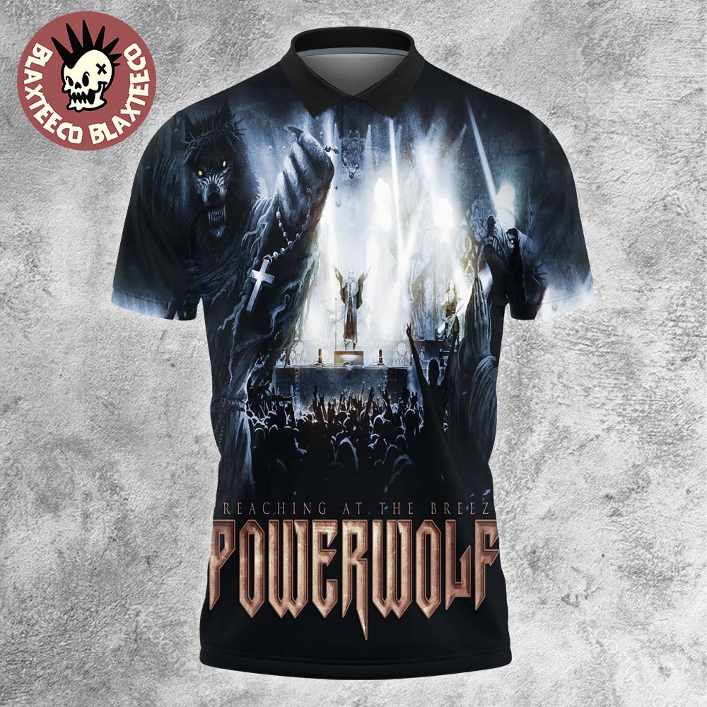 Powerwolf Preaching at the Breeze Album Cover Polo Shirt