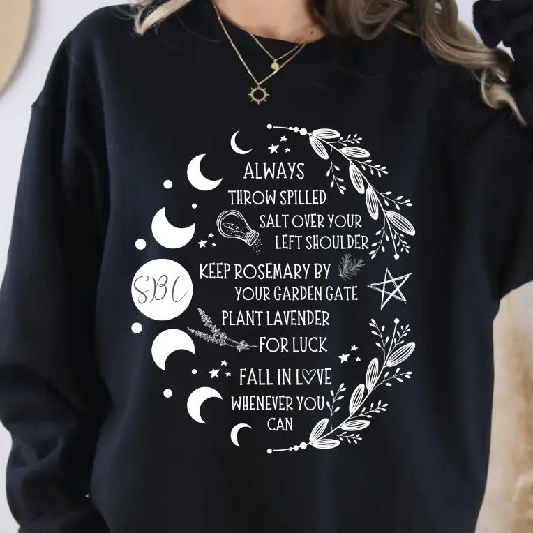 Practical Magic Salt Rosemary Lavender Love Sweatshirt Casual Pullover T-Shirts, Hoodie | TeeBloomCo.com