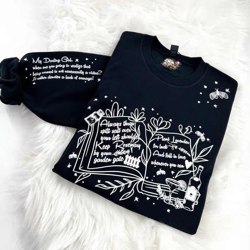 Practical Magic ~ Salt, Rosemary, Lavender & Love Sweatshirt Womenswear Comfy Tops T-Shirts, Hoodie | TeeBloomCo.com