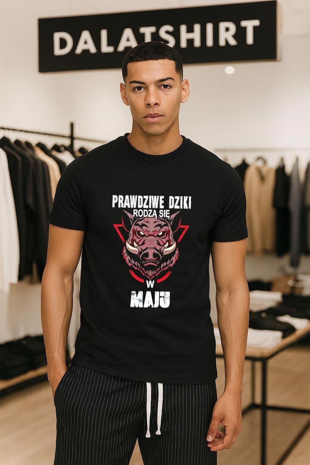 Prawdziwe Dziki Rodza Sie W Maju Wild Boar Polish shirt
