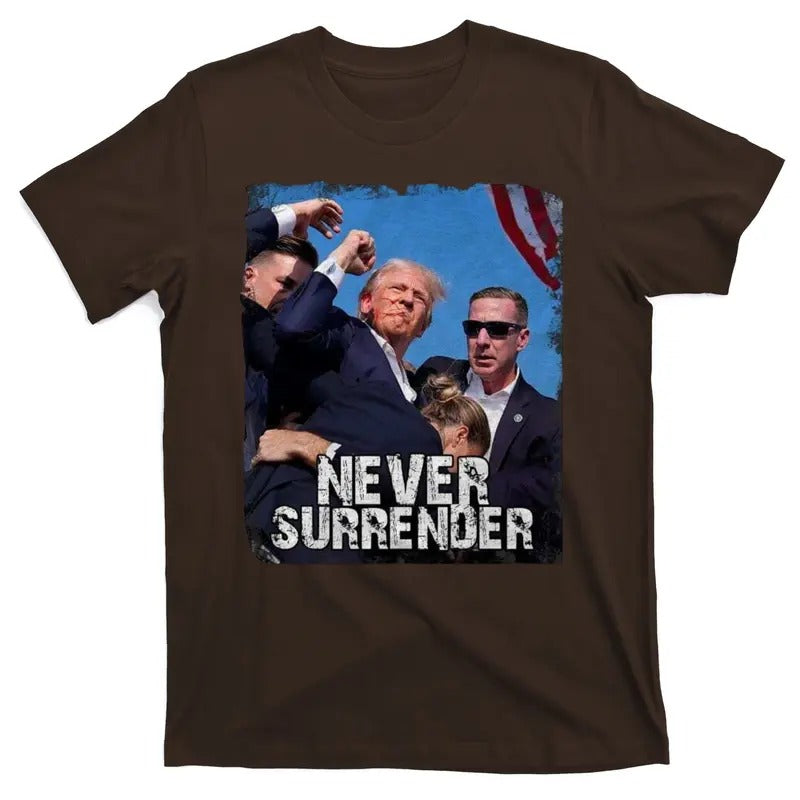 Pray For President Trump Never Surrender T-Shirt Hoodie, Sweatshirt | TeeBloomCo.com