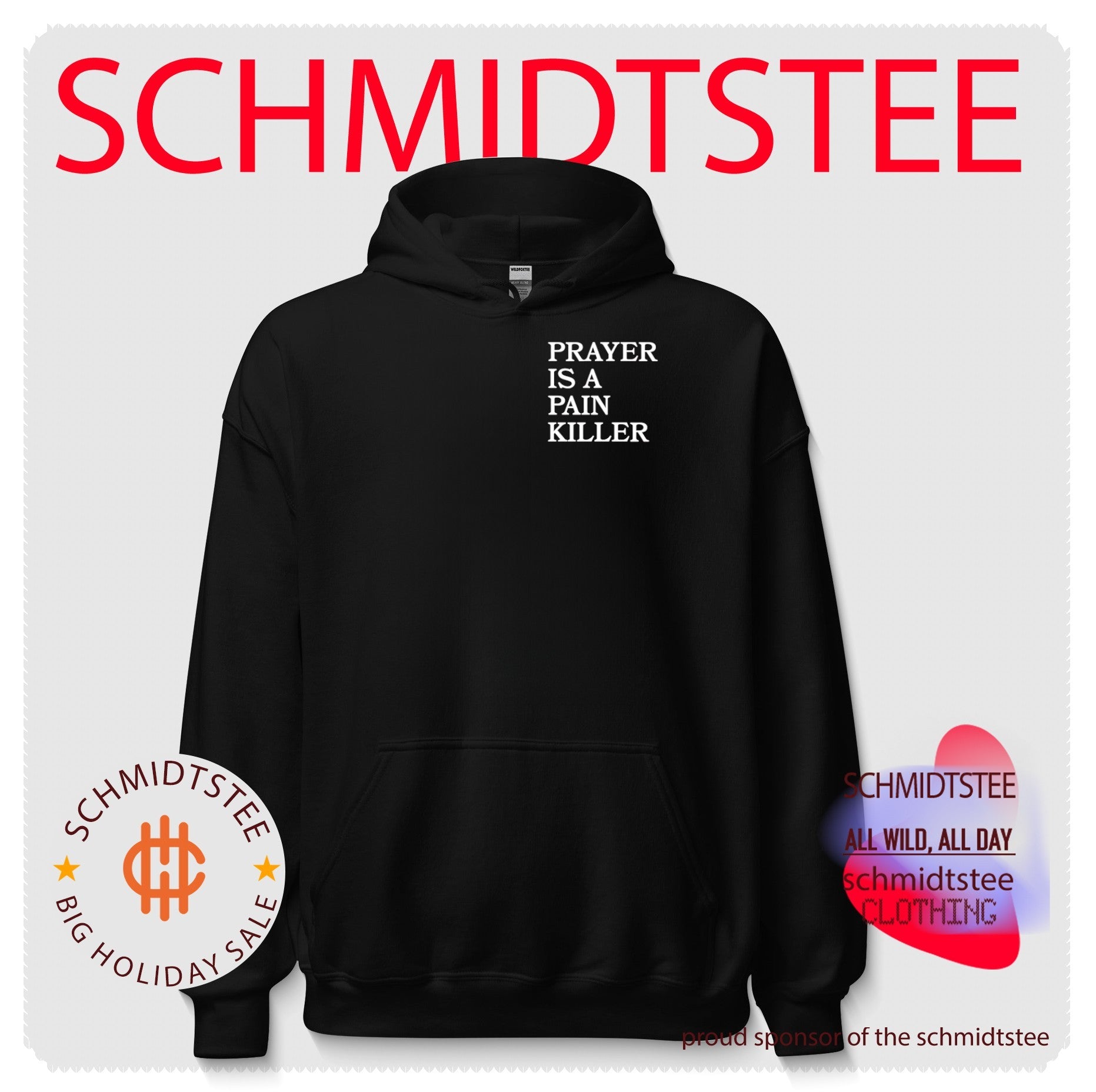 Prayer Is a Painkiller logo shirt