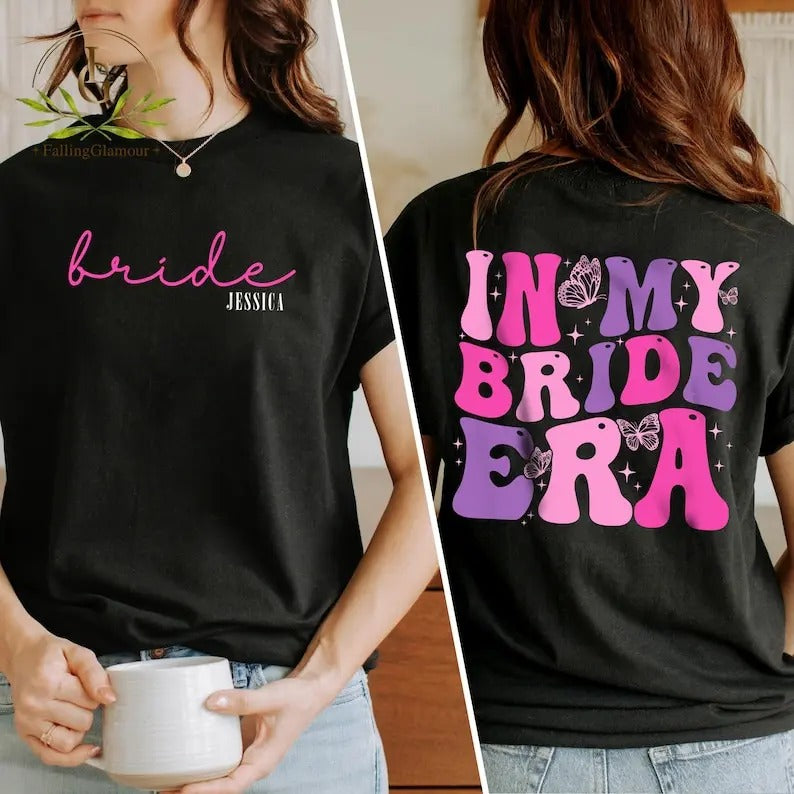 Premium  Bride Shirt, Wedding Gift, In My Bride Era Shirt, Bridal Party Gift, Bride Team Tee, Bridesmaid Gift,...