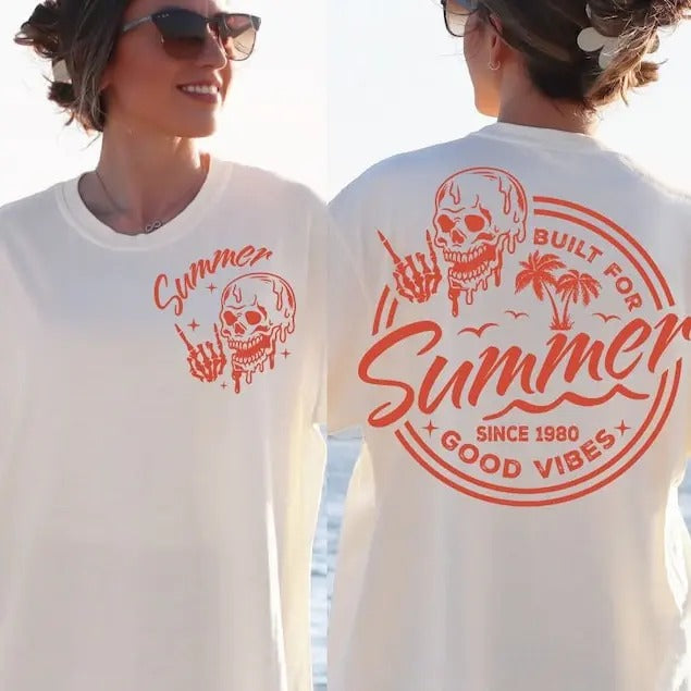 Premium  Built For Summer , Retro summer , Summer vibes  sweatshirt T-Shirts, Hoodie | TeeBloomCo.com