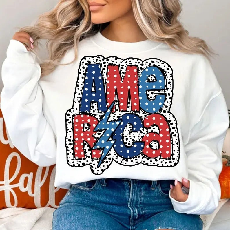 Premium  Dalmatian America July Png, Fourth Of July,America Shirt, Independence Day sweatshirt Hoodie | TeeBloomCo.com