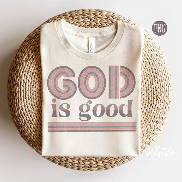 Premium  God Is Good , Retro Christian , Pray , Christian Shirt , Bible Verse , Christian , Retro Easter Sweatshirt Hoodie