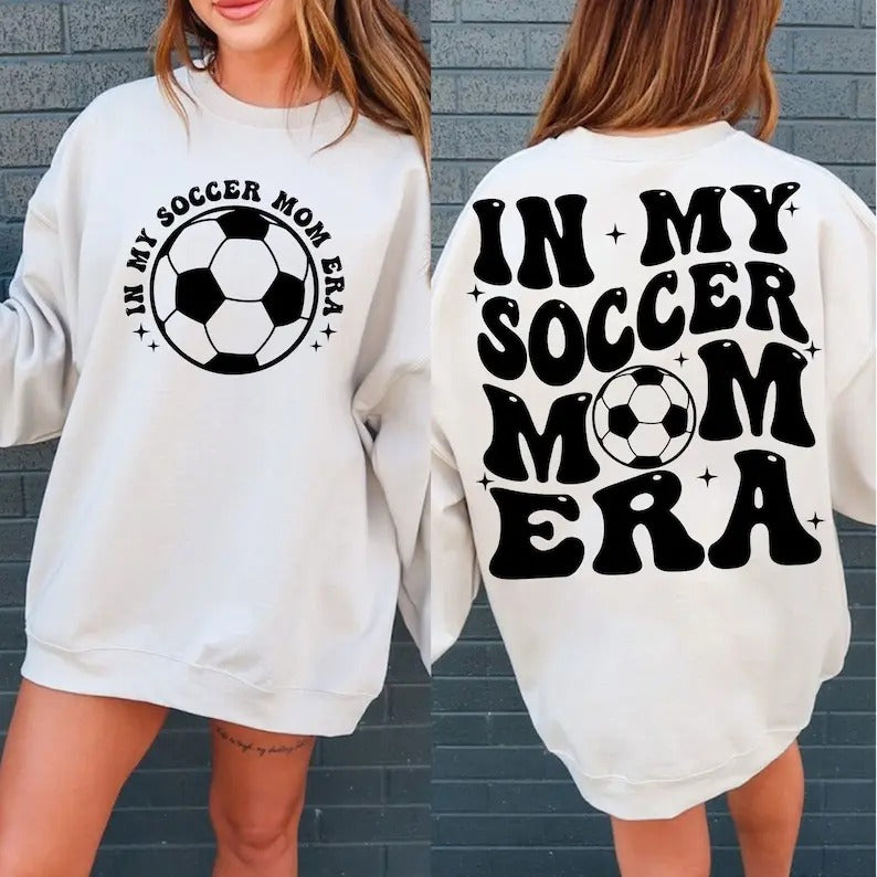Premium  In My Soccer Mom Era , Soccer Mom, Soccer Mama , Soccer Mom Shirt , Soccer Lover , Mom Era , Mama Life Hoodie,...