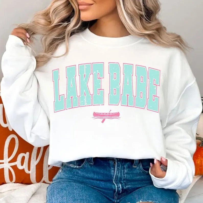 Premium  Lake Babe , Lake , Retro Summer , Summer  sweatshirt T-Shirts, Hoodie | TeeBloomCo.com